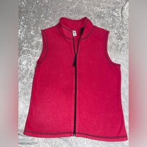 Girls Old Navy Lightweight Fleece Zip up Pink Vest
